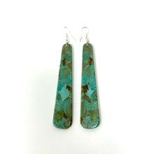 Load image into Gallery viewer, Turquoise Slab Earrings