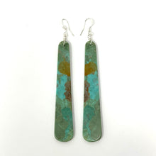 Load image into Gallery viewer, Turquoise Slab Earrings