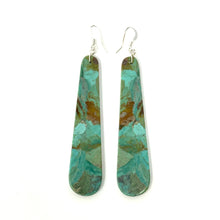 Load image into Gallery viewer, Turquoise Slab Earrings