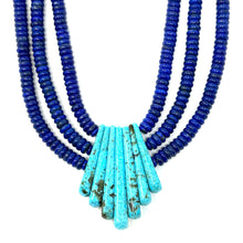 Load image into Gallery viewer, Lapis and Kingman Necklace
