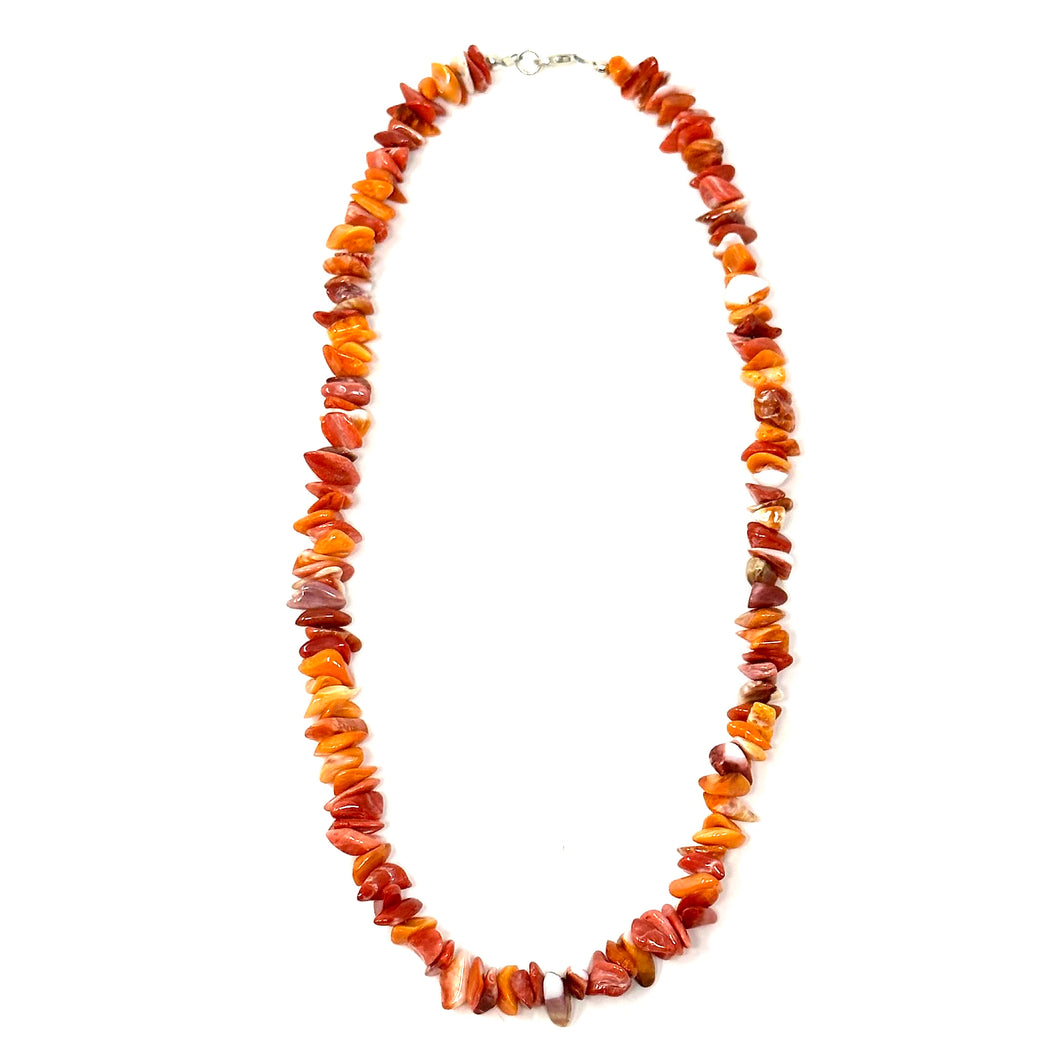 Red and Orange Spiny Necklace
