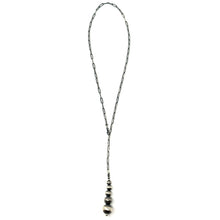Load image into Gallery viewer, Paper Clip Chain and Navajo Pearl Lariat Necklace
