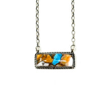 Load image into Gallery viewer, Orange Mojave Bar Necklace
