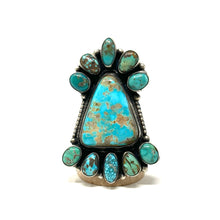 Load image into Gallery viewer, Turquoise Cluster Ring
