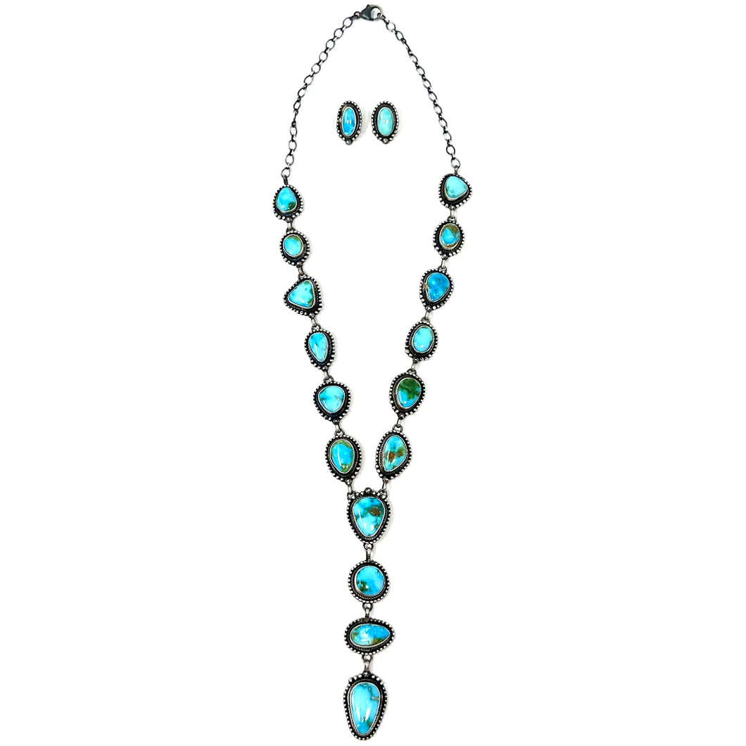 Sonoran Gold Lariat Necklace and Earring Set