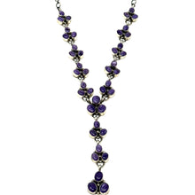 Load image into Gallery viewer, Charoite Lariat Necklace and Earring Set
