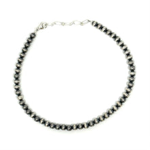 Load image into Gallery viewer, 4mm 8.5” Navajo Pearl Anklet
