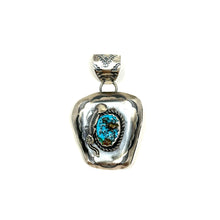 Load image into Gallery viewer, Turquoise Cowboy Hat Pendant
