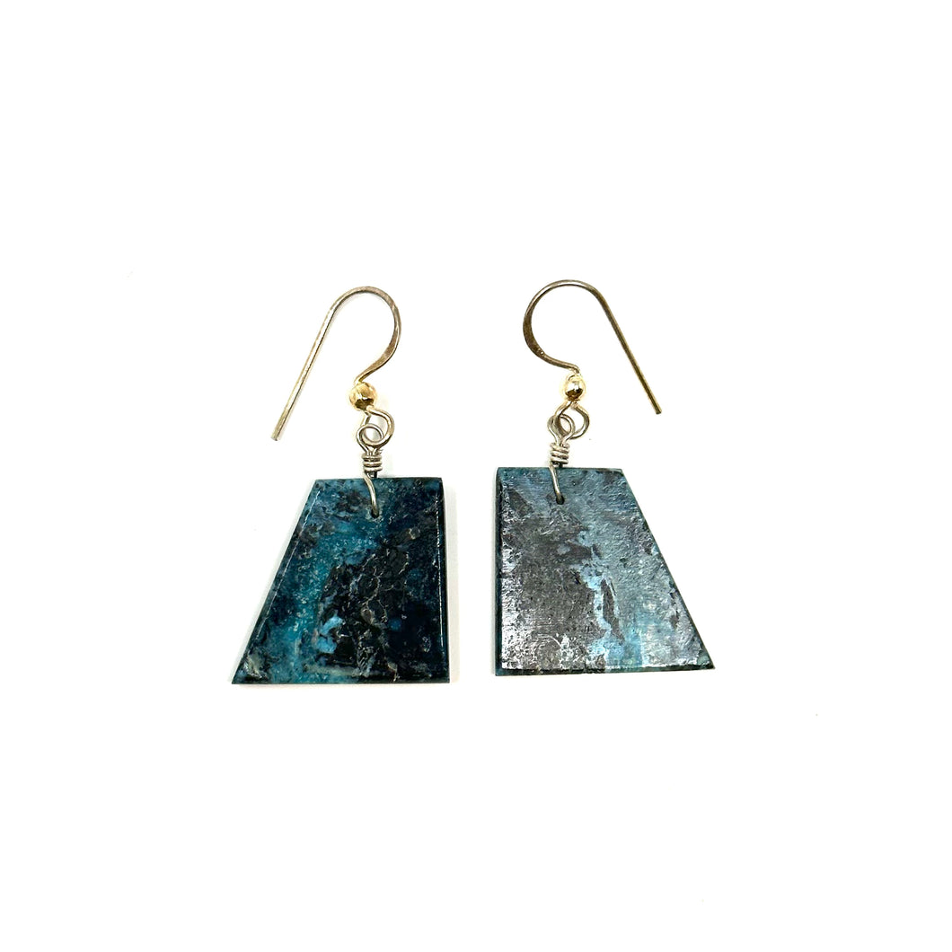 Turquoise Slab Earrings