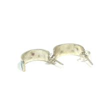 Load image into Gallery viewer, Kingman Turquoise Inlay Half Hoop Earrings
