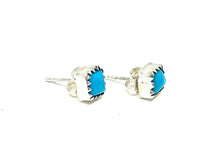 Load image into Gallery viewer, Blue Turquoise Studs
