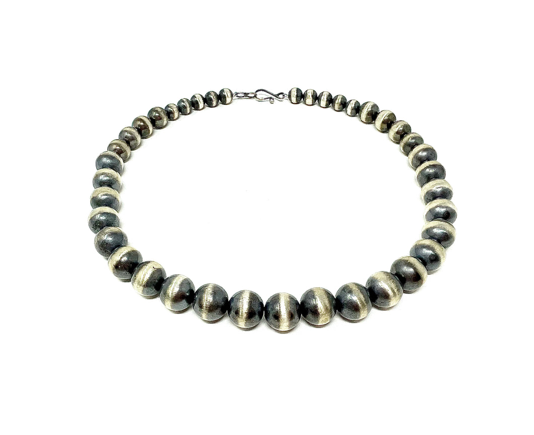 10.8mm - 15.9mm 23” Graduated Navajo Pearl Necklace