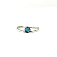 Load image into Gallery viewer, Turquoise Stone Baby Cuff
