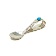 Load image into Gallery viewer, Baby Spoon with Turquoise
