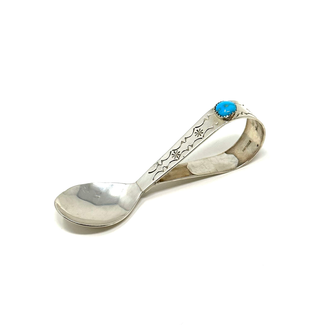 Baby Spoon with Turquoise