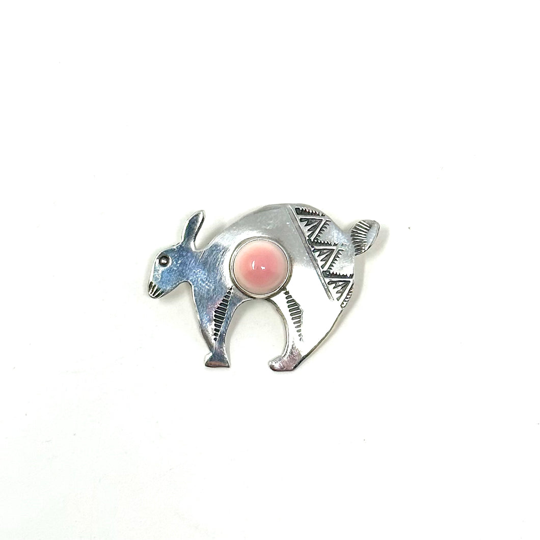 Pink Conch Bunny Pendant