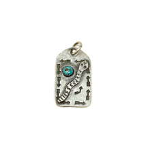 Load image into Gallery viewer, Turquoise Snake Pendant
