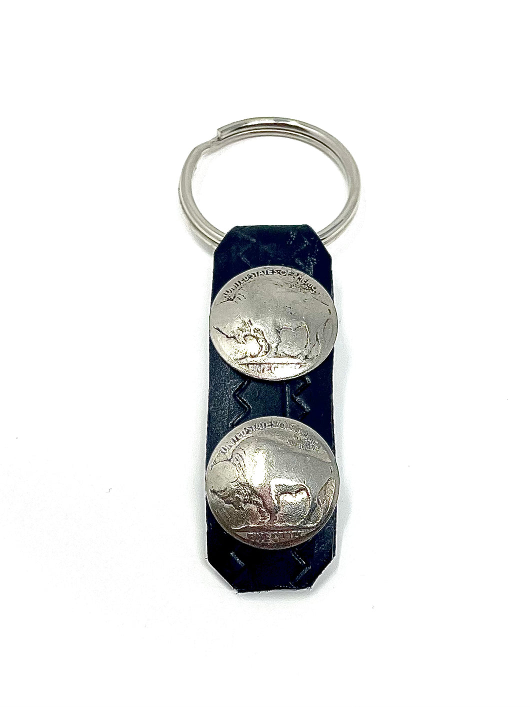Leather Coin Keychain