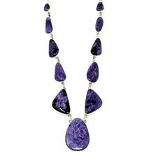 Load image into Gallery viewer, Charoite Necklace and Earring Set
