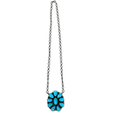 Load image into Gallery viewer, Kingman Turquoise Cluster Necklace
