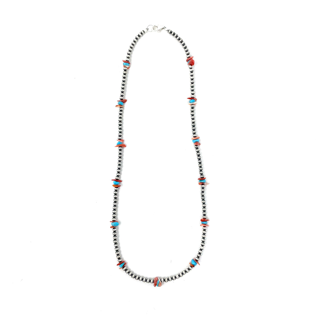 Multi Bead Native American Pearl Necklace