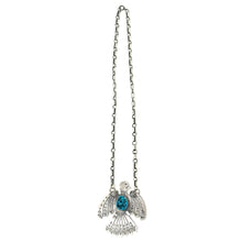 Load image into Gallery viewer, Eagle Chain Necklace with Turquoise Stone
