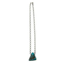 Load image into Gallery viewer, Kingman Turquoise Triangle Necklace
