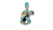 Load image into Gallery viewer, Reversible Inlay Eagle Pendant
