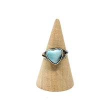 Load image into Gallery viewer, Larimar Heart Ring
