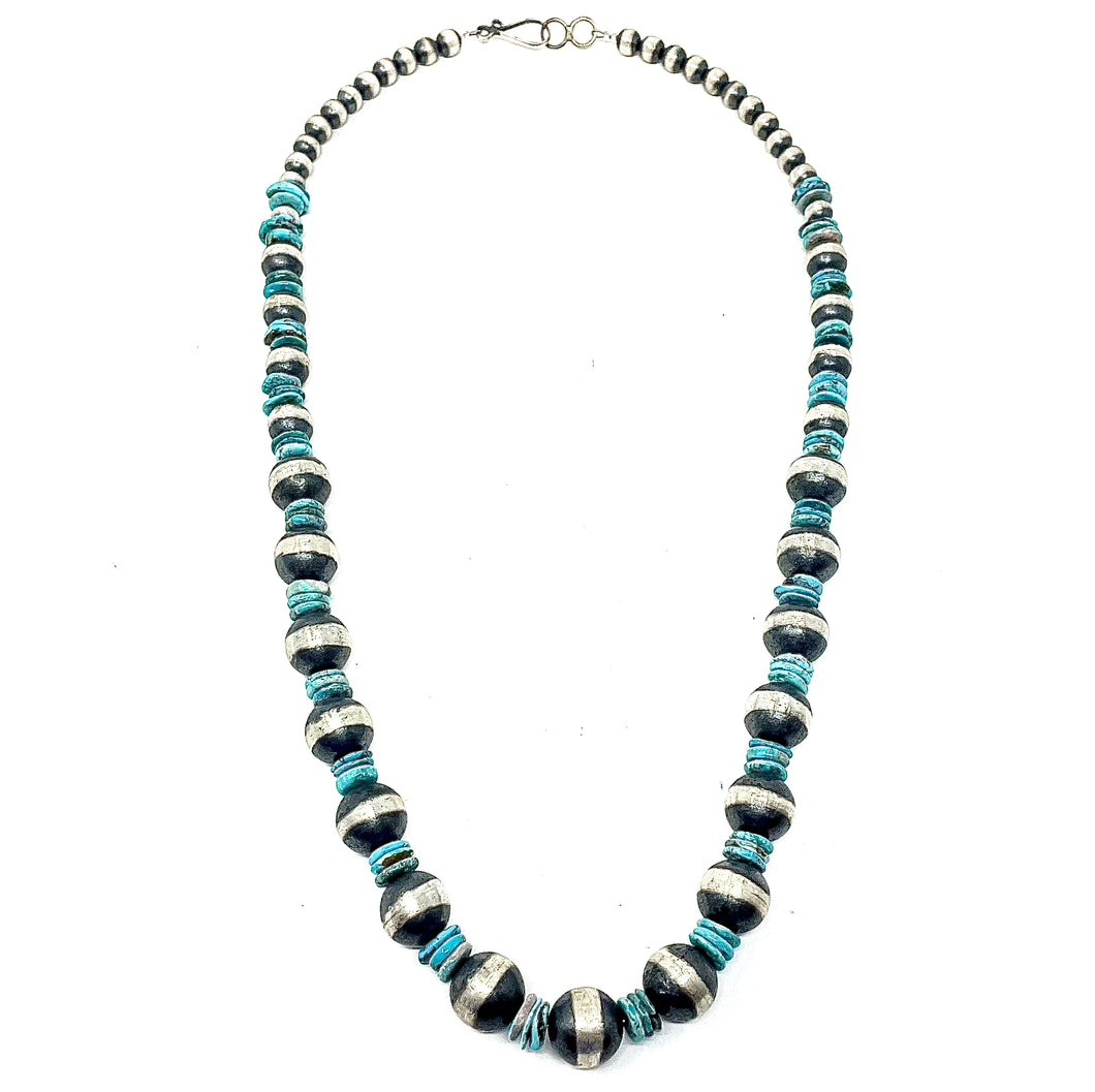 Turquoise and Navajo Pearl Necklace