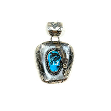 Load image into Gallery viewer, Turquoise Cowboy Hat Pendant
