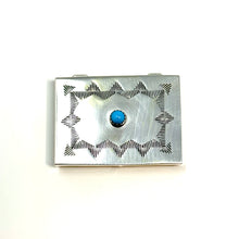 Load image into Gallery viewer, Pill Box with Turquoise Stone
