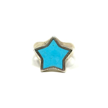 Load image into Gallery viewer, Turquoise Star Ring
