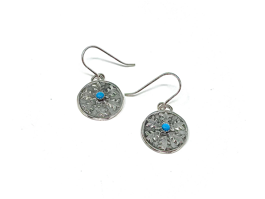 Turquoise and Sterling Silver Dangles