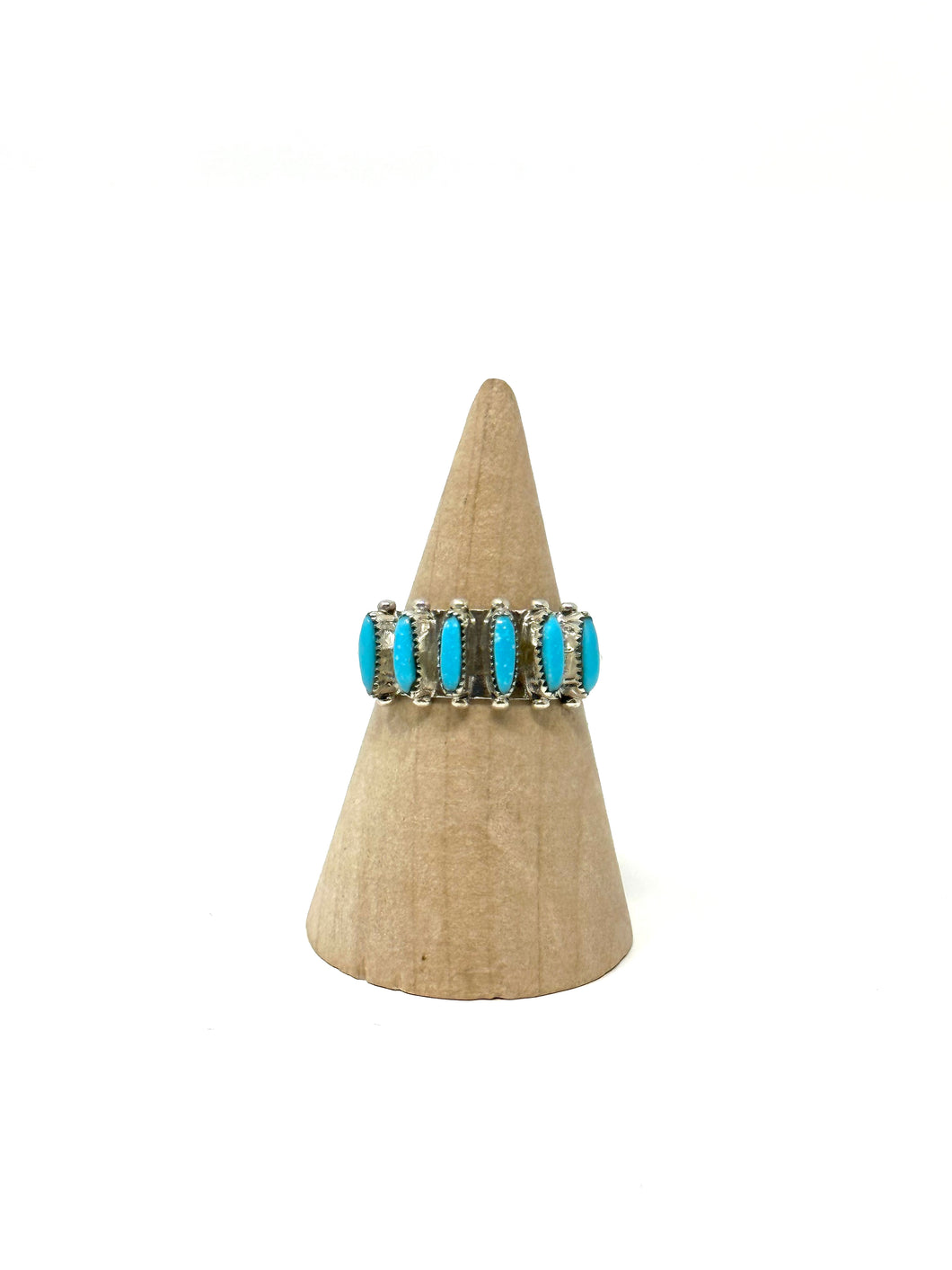 Turquoise Horizontal Cluster Ring