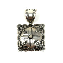 Load image into Gallery viewer, Square Sterling Silver Pendant
