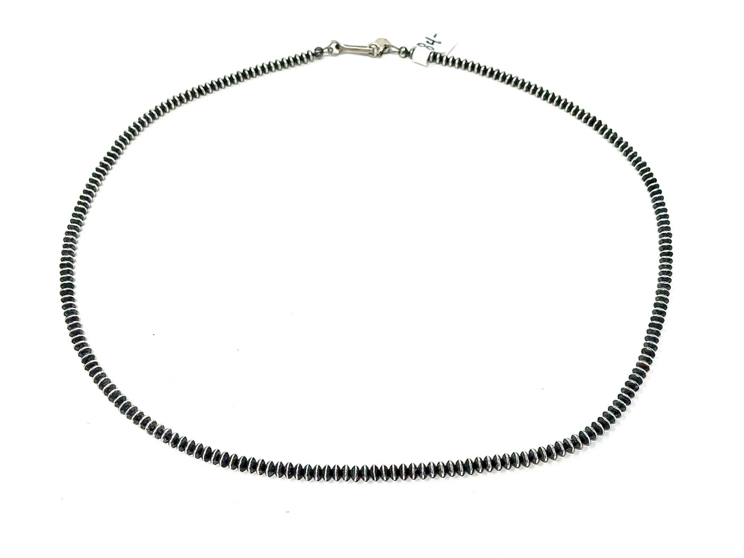 3mm 18” Saucer Navajo Pearl Necklace