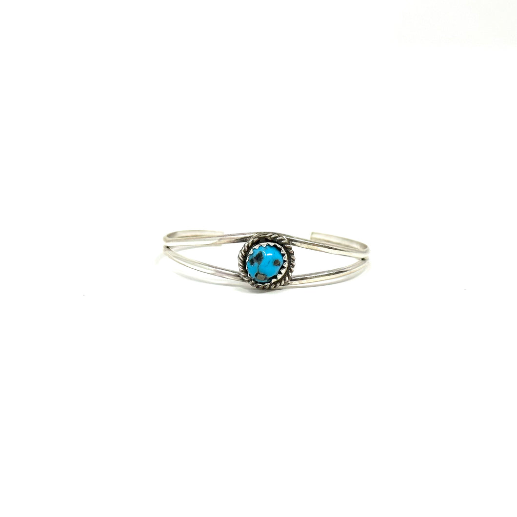 Turquoise Stone with Matrix Baby Cuff