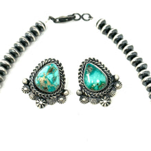 Load image into Gallery viewer, Turquoise 5 Stone Necklace and Earring Set
