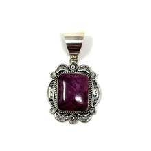 Load image into Gallery viewer, Purple Spiny Square Pendant
