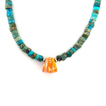 Load image into Gallery viewer, Beaded Necklace with Orange Spiny
