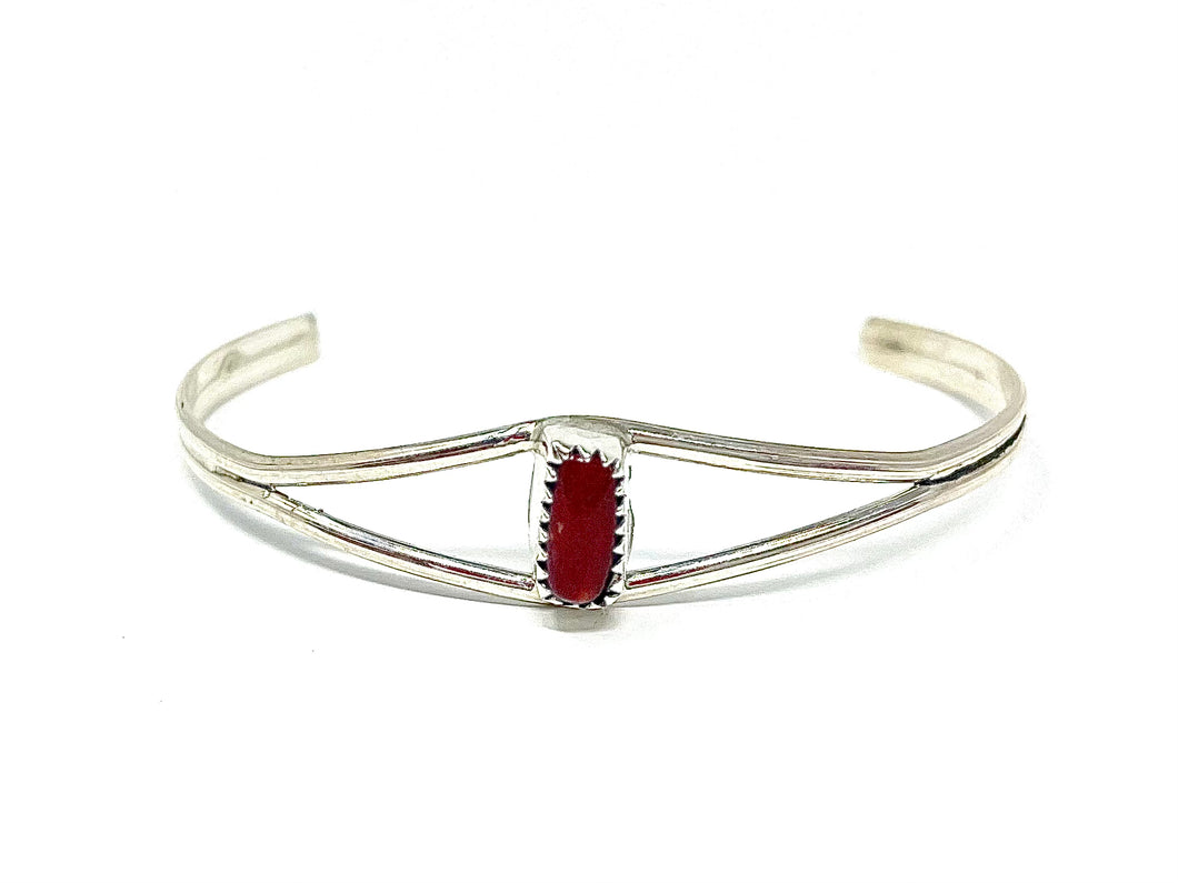 Red Coral Baby Cuff