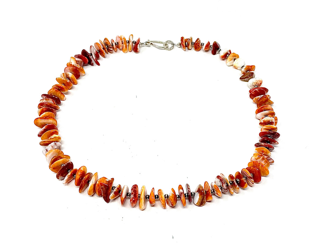 Orange and Red Spiny Necklace