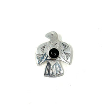 Load image into Gallery viewer, Black Onyx Thunderbird Pin
